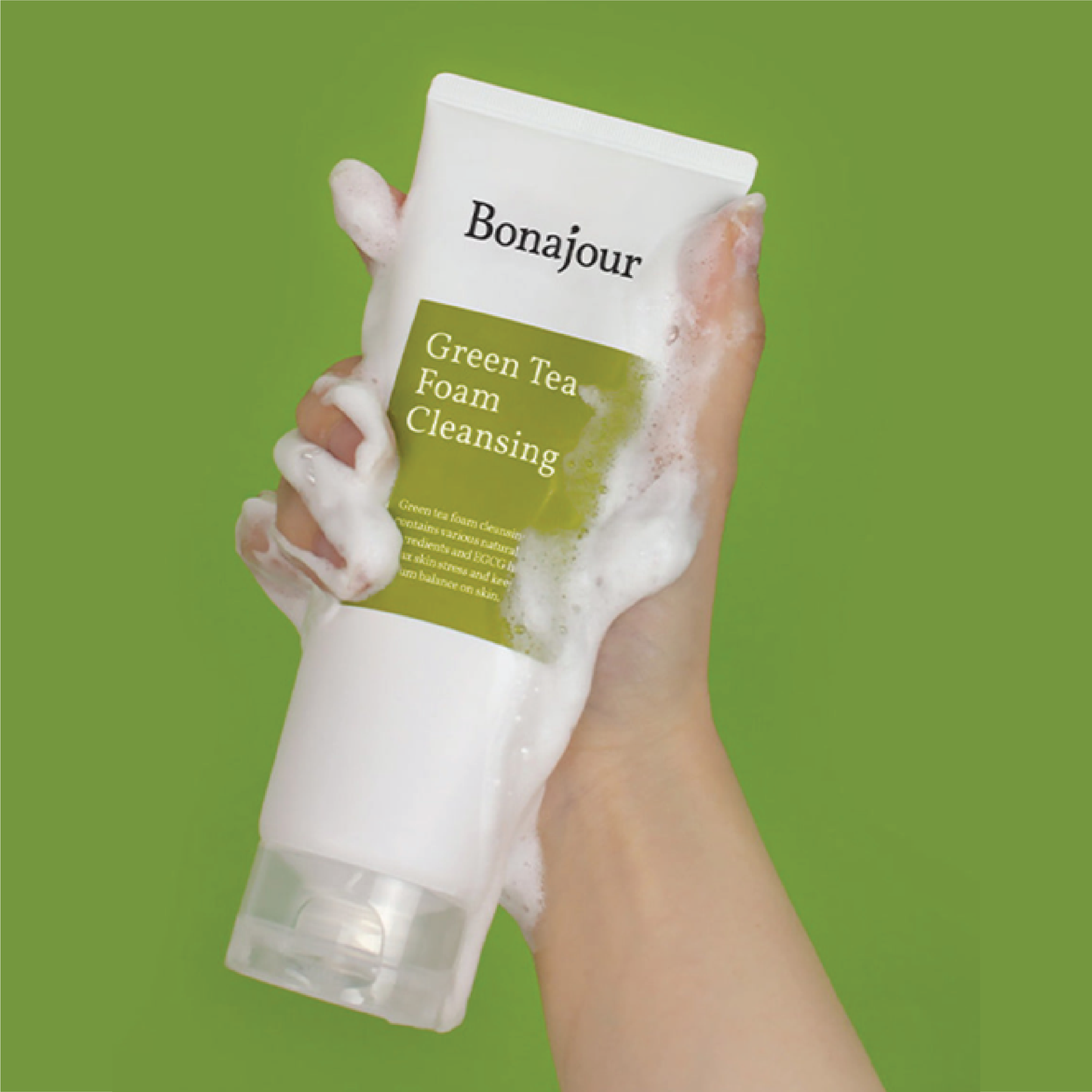 Sữa Rửa Mặt Bonajour Trà Xanh Kiềm Dầu, Se Khít Lỗ Chân Lông