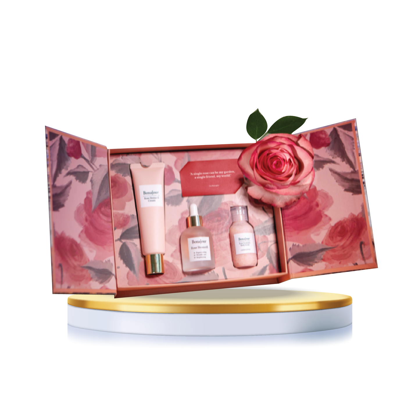 Bộ Quà Tặng Rose Garden Edition – 3 Sản Phẩm Chăm Sóc Da Hoa Hồng Cao Cấp