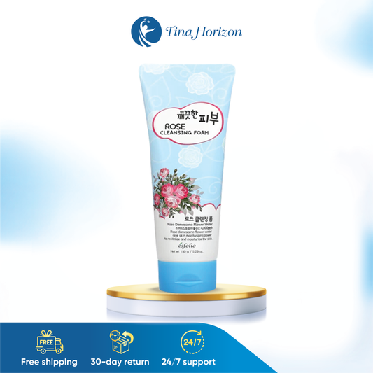 Sữa Rửa Mặt Tạo Bọt Hoa Hồng Dưỡng Ẩm, Sáng Da