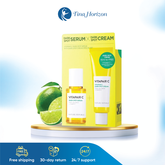 SET Trị Nám Nature Republic Chanh Xanh Jeju Làm Sáng Da