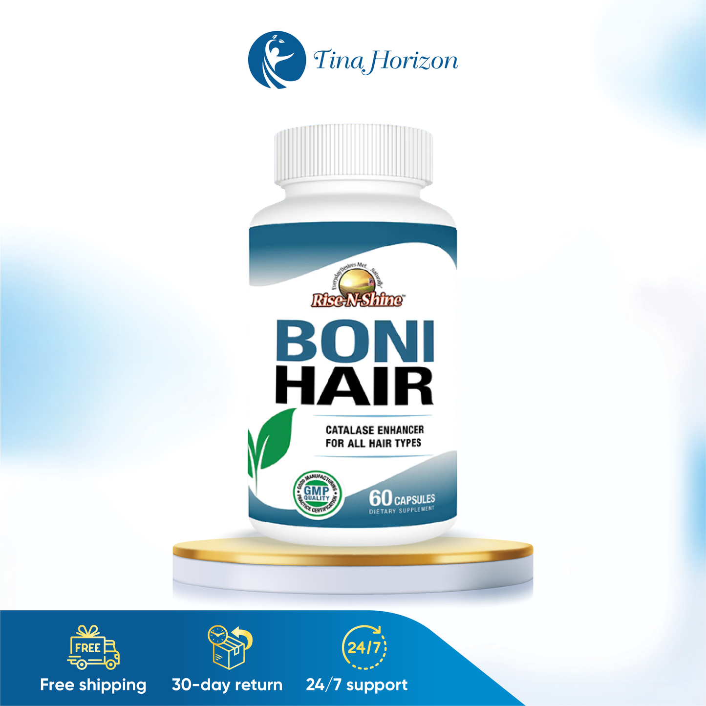 Viên uống Boni Hair hỗ trợ giảm tóc bạc