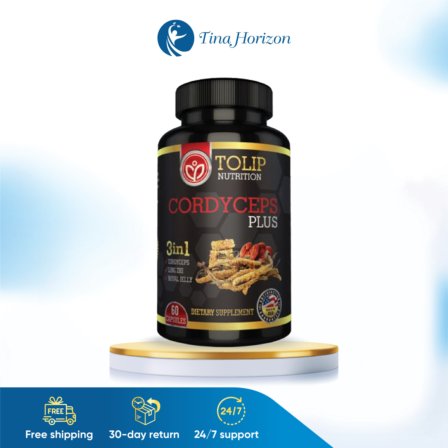 Viên Uống Đông Trùng Hạ Thảo Tăng Cường Sức Khỏe Cordyceps Plus