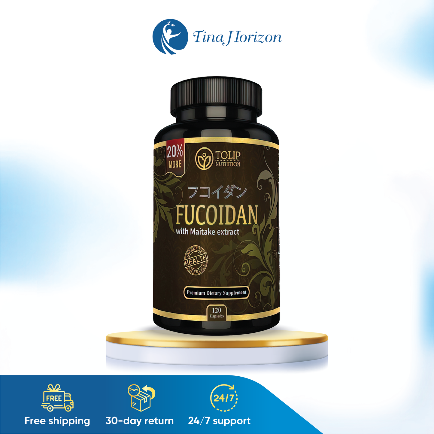[GIẢM 40%] COMBO KHOẺ TRONG ĐẸP NGOÀI - Fucoidan 120 kết hợp Kem chống nắng Macqueen